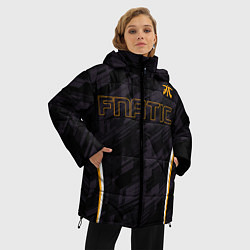 Куртка зимняя женская Cs:go - Fnatic The Form 2022, цвет: 3D-светло-серый — фото 2