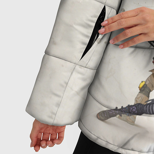 Женская зимняя куртка Apex Legends / 3D-Черный – фото 5
