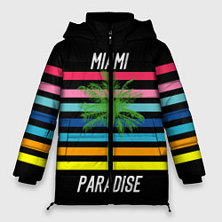 Куртка зимняя женская Miami Paradise, цвет: 3D-черный