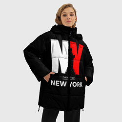 Куртка зимняя женская New York City, цвет: 3D-черный — фото 2