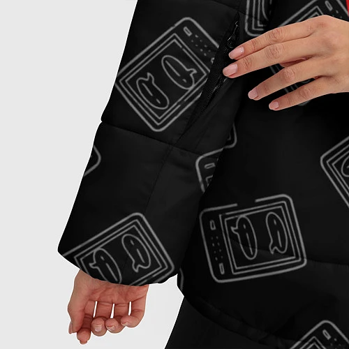 Женская зимняя куртка Тима Белорусских: Не Напишу / 3D-Черный – фото 5