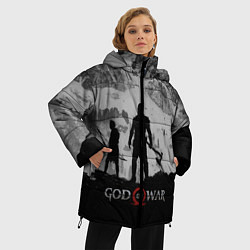Куртка зимняя женская God of War: Grey Day, цвет: 3D-черный — фото 2