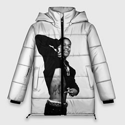 Куртка зимняя женская ASAP Rocky: White Fashion, цвет: 3D-светло-серый