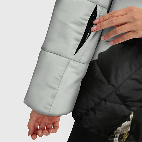 Женская зимняя куртка FACE: Slime / 3D-Черный – фото 5