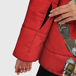 Куртка зимняя женская Apex Legends: Red Caustic, цвет: 3D-красный — фото 2