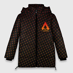 Куртка зимняя женская Apex Legends: Orange Dotted, цвет: 3D-черный
