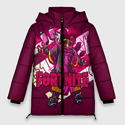 Куртка зимняя женская Fortnite, цвет: 3D-черный