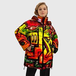 Куртка зимняя женская Red Graffiti, цвет: 3D-светло-серый — фото 2