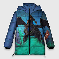 Куртка зимняя женская Как приручить дракона, цвет: 3D-красный