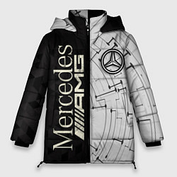 Куртка зимняя женская Mercedes AMG: Techno Style, цвет: 3D-светло-серый