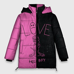 Куртка зимняя женская Lil Peep: Hell Boy, цвет: 3D-красный