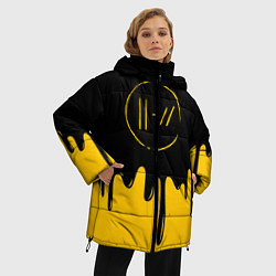 Куртка зимняя женская 21 Pilots: Liquid Paint, цвет: 3D-черный — фото 2