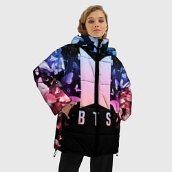Куртка зимняя женская BTS: Black Butterflies, цвет: 3D-черный — фото 2