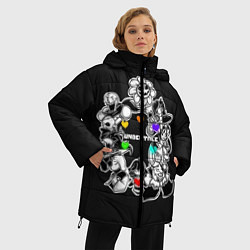 Куртка зимняя женская Undertale, цвет: 3D-светло-серый — фото 2
