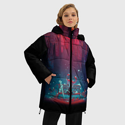 Куртка зимняя женская Hollow knight, цвет: 3D-светло-серый — фото 2