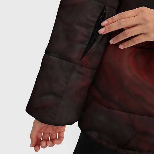Женская зимняя куртка Hollow Knight / 3D-Черный – фото 5