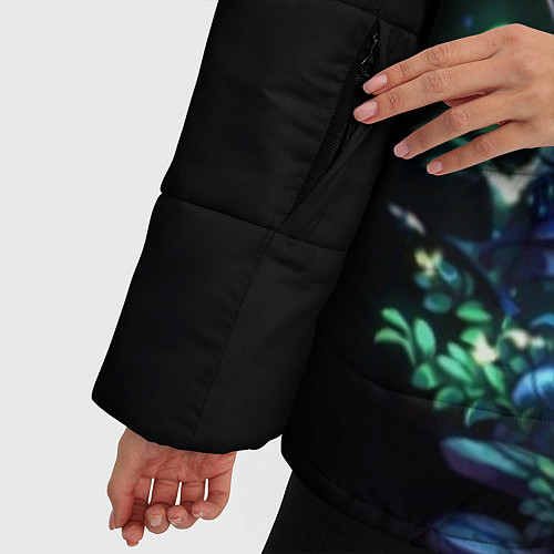 Женская зимняя куртка Hollow Knight / 3D-Черный – фото 5