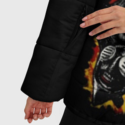Куртка зимняя женская Slipknot: Faces, цвет: 3D-черный — фото 2