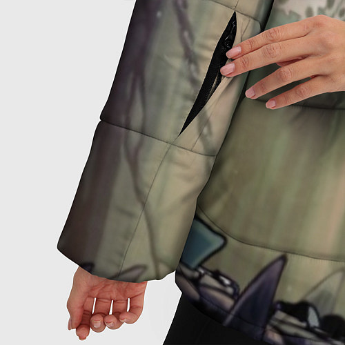 Женская зимняя куртка HOLLOW KNIGHT / 3D-Черный – фото 5