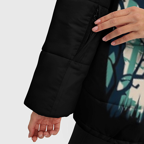 Женская зимняя куртка Хранители Леса / 3D-Черный – фото 5
