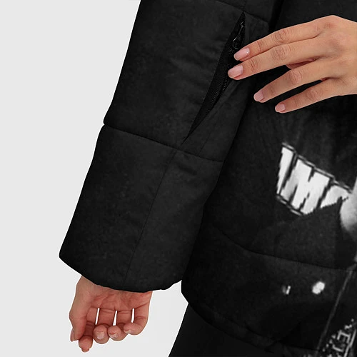 Женская зимняя куртка Король и Шут Анархия / 3D-Светло-серый – фото 5