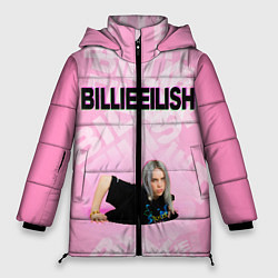 Куртка зимняя женская Billie Eilish: Pink Mood, цвет: 3D-черный