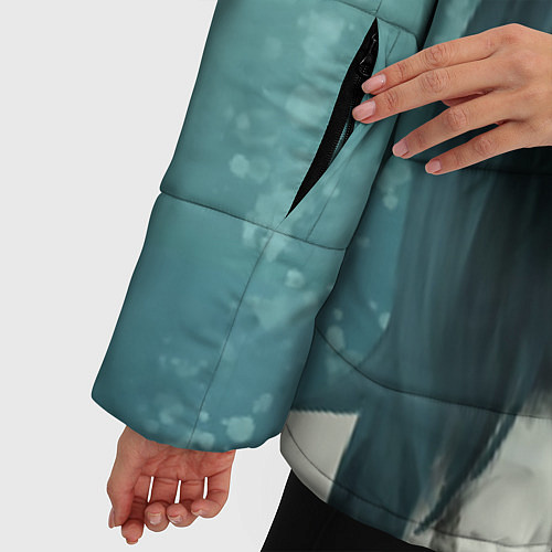 Женская зимняя куртка Билли Айлиш / 3D-Черный – фото 5