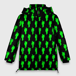 Куртка зимняя женская Billie Eilish: Acid Pattern, цвет: 3D-черный