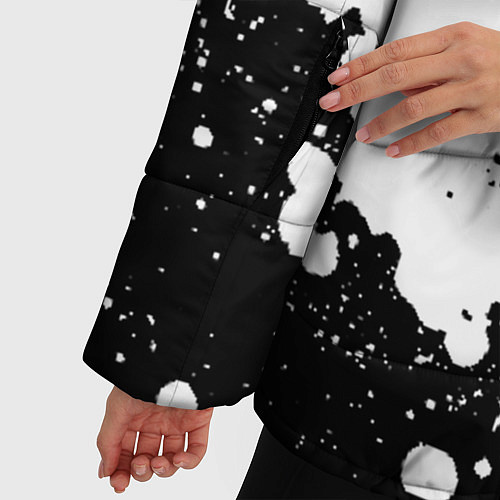 Женская зимняя куртка L letter snow / 3D-Черный – фото 5