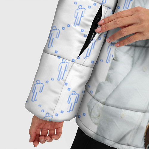 Женская зимняя куртка BILLIE EILISH: White Fashion / 3D-Черный – фото 5