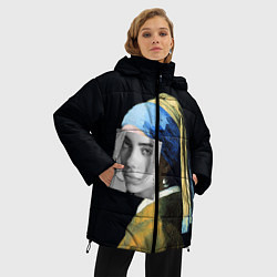 Куртка зимняя женская Billie Eilish с Сережкой, цвет: 3D-черный — фото 2
