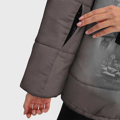 Женская зимняя куртка Sherlock / 3D-Черный – фото 5