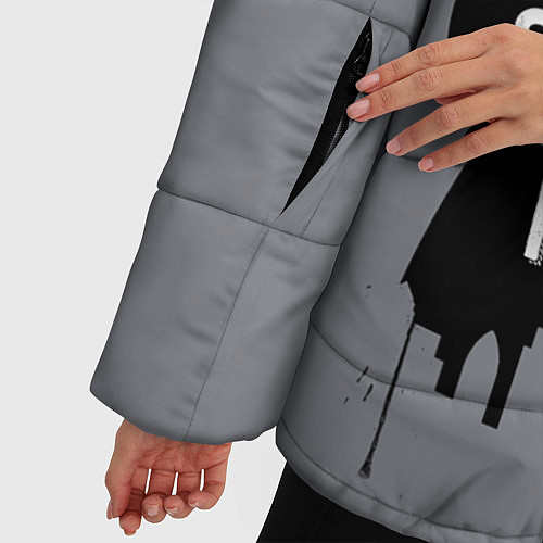 Женская зимняя куртка Sherlock Holmesboy / 3D-Черный – фото 5