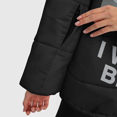 Женская зимняя куртка I want to believe / 3D-Черный – фото 5