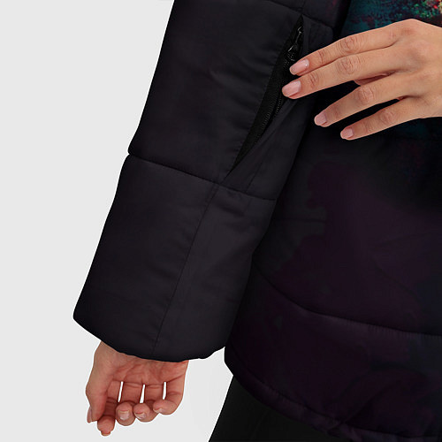 Женская зимняя куртка Доктор Кто - ART / 3D-Черный – фото 5