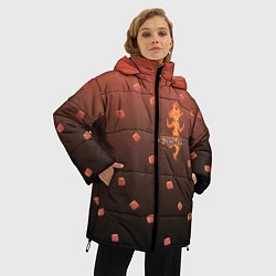 Куртка зимняя женская Flame Princess, цвет: 3D-красный — фото 2