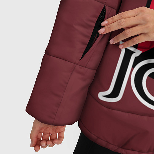 Женская зимняя куртка Приключения ДжоДжо / 3D-Черный – фото 5