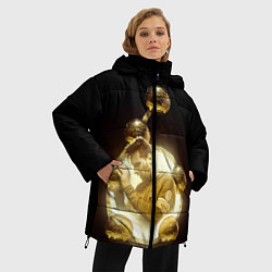Куртка зимняя женская Месси шестикратный, цвет: 3D-черный — фото 2