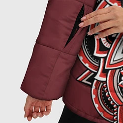 Куртка зимняя женская Принцесса Мононоке, цвет: 3D-красный — фото 2