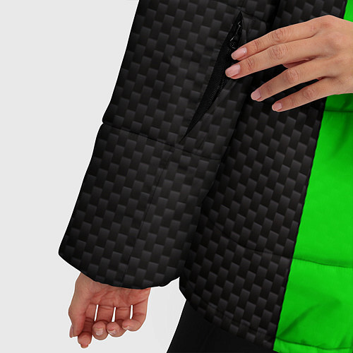 Женская зимняя куртка MINECRAFT карбон / 3D-Черный – фото 5