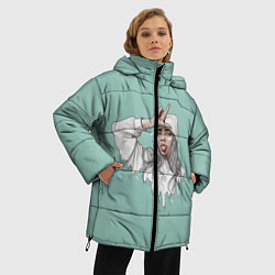 Куртка зимняя женская Billie Eilish Mint Art, цвет: 3D-красный — фото 2