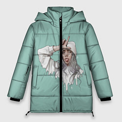 Куртка зимняя женская Billie Eilish Mint Art, цвет: 3D-красный