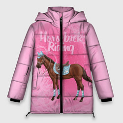Куртка зимняя женская Horseback Rading, цвет: 3D-черный