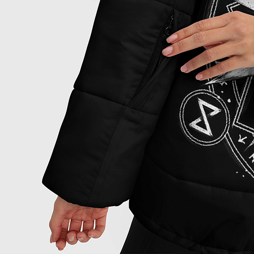 Женская зимняя куртка The Witcher / 3D-Черный – фото 5