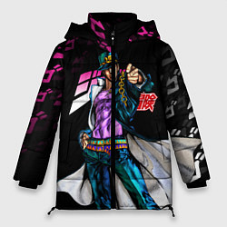 Куртка зимняя женская JOJOS BIZARRE ADVENTURE, цвет: 3D-черный