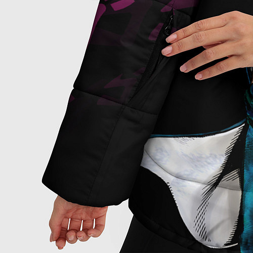 Женская зимняя куртка JOJOS BIZARRE ADVENTURE / 3D-Светло-серый – фото 5