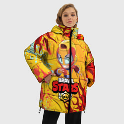 Куртка зимняя женская BRAWL STARS MAX, цвет: 3D-красный — фото 2