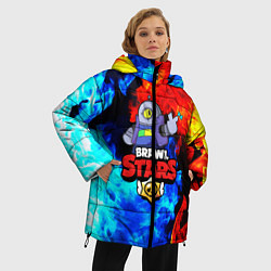 Куртка зимняя женская BRAWL STARS RICOCHET, цвет: 3D-черный — фото 2