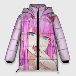 Куртка зимняя женская Ahegao, цвет: 3D-светло-серый