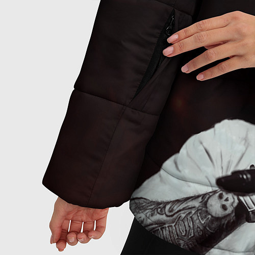 Женская зимняя куртка Limp Bizkit / 3D-Черный – фото 5